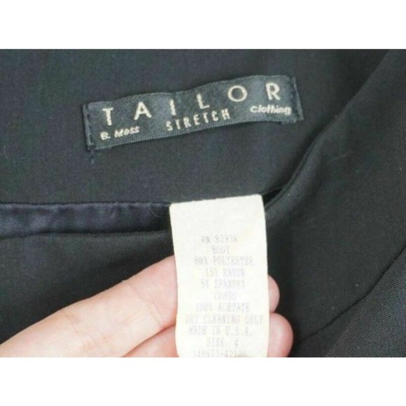 Tailor B Moss Skirt Stretch Size 4 Black Above Knee Womens - Picture 8 of 8